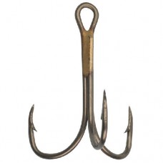 Тройной крючок Eagle Claw 374 загнутое жало бронзовый 1000 шт.