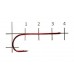 Крючок одинарный Metsui Round red