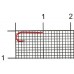 Крючок одинарный Metsui Round red