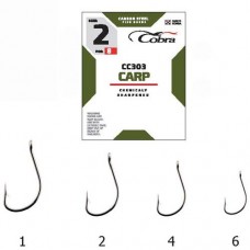 Крючок одинарный Cobra Carp Feeder CC303