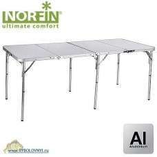 Стол складной для рыбалки Norfin GAULA-XL NF алюминиевый 180x80