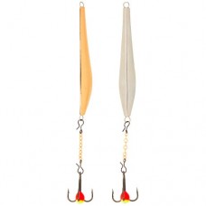 Блесна вертикальная зимняя Lucky John Double Blade 55мм SG
