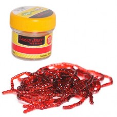 Насадки искусственные съедобные Lucky John Pro Series Extra Blood Worm XL мотыль 160шт.