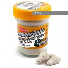 Паста форелевая Berkley Powerbait Natural Scent Glitter Trout Bait (50 г) Fish Pellet White
