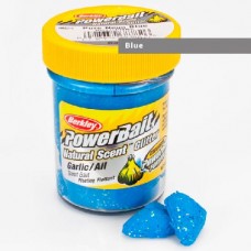 Паста форелевая Berkley Powerbait Natural Scent Glitter Trout Bait (50 г) Garlic Blue