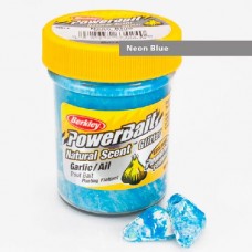 Паста форелевая Berkley Powerbait Natural Scent Glitter Trout Bait (50 г) Garlic Neon Blue
