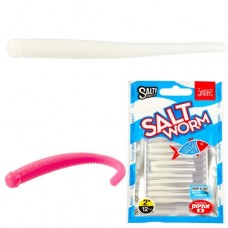 Силиконовая приманка Lucky John Salty Sensation Salt Worm 2.0" цв.033