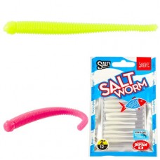 Силиконовая приманка Lucky John Salty Sensation Salt Worm 2.0" цв.F03