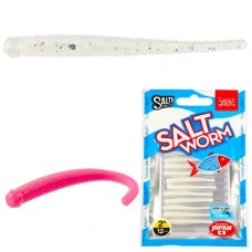 Силиконовая приманка Lucky John Salty Sensation Salt Worm 2.0" цв.S30