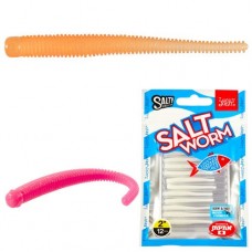 Силиконовая приманка Lucky John Salty Sensation Salt Worm 2.0" цв.S32