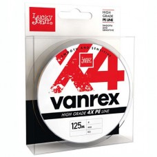 Плетеная леска Lucky John Vanrex X4 Braid 125м 0,20 (Moss Green)
