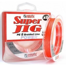 Плетеная леска Fanatik Super JIG PE X8 120m (0.10 мм) Orange