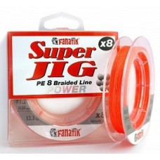 Плетеная леска Fanatik Super JIG PE X8 120m (0.18 мм) Orange