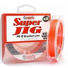Плетеная леска Fanatik Super JIG PE X8 120m (0.20 мм) Orange