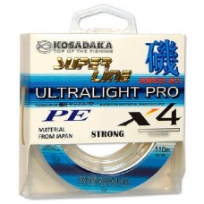 Леска плетеная Kosadaka Super Line PE X4 Ultralight Pro 110м (0,08мм) Light green