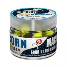 Бойлы плавающие двухцветные Sonik Baits Fluo Pop-Ups Corn-Mackerel(Кукуруза-Макрель) 14мм 90мл