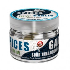 Бойлы плавающие двухцветные Sonik Baits Fluo Pop-Ups Spices-Garlic(Специи-Чеснок) 14мм 90мл