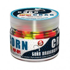 Бойлы плавающие двухцветные Sonik Baits Fluo Pop-Ups Corn-Crab(Кукуруза-Краб) 14мм 90мл