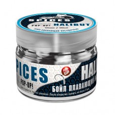 Бойлы плавающие двухцветные Sonik Baits Fluo Pop-Ups Spices-Halibut(Специи-Палтус) 14мм 90мл