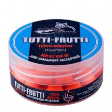 Бойлы плавающие Sonik Baits Fluo Pop-Ups Tutti Frutti(Тутти-Фрутти) 11мм 50мл