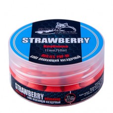 Бойлы плавающие Sonik Baits Fluo Pop-Ups Strawberry(Клубника) 11мм 50мл