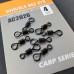 Вертлюги быстросъемные Orange Carp AC2026 Swivels big eye (sz4, 10шт)