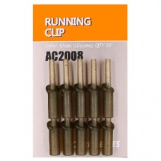 Клипса безопасная Orange AC2008 Running clip (силикон,10шт)
